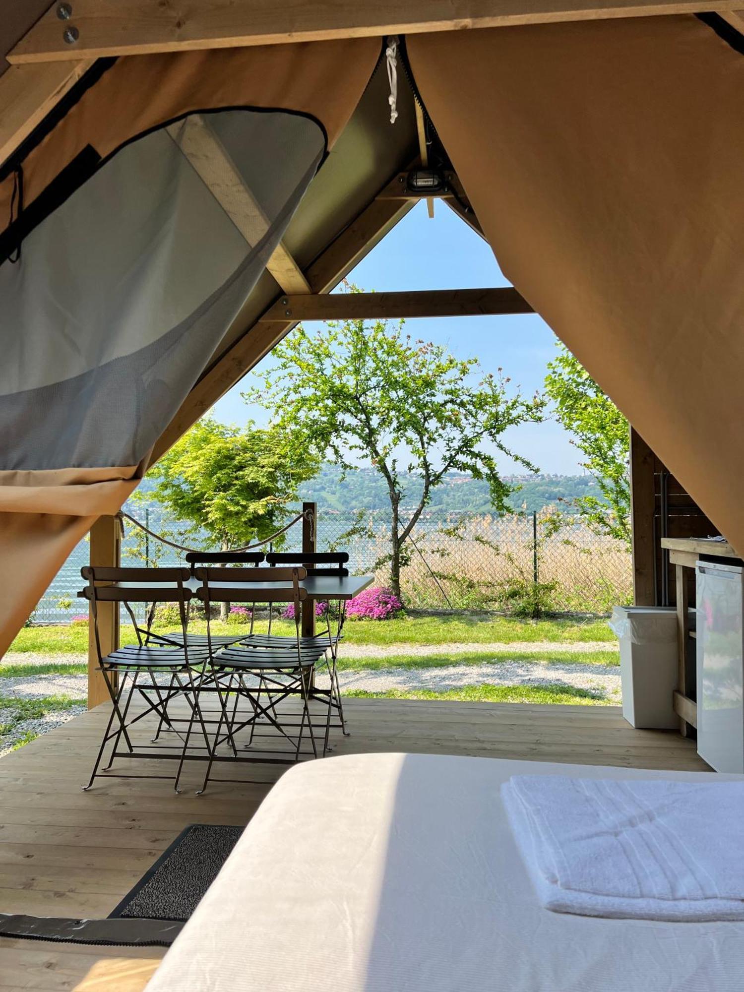 Glamping Camping Rivabella Lecco Bagian luar foto
