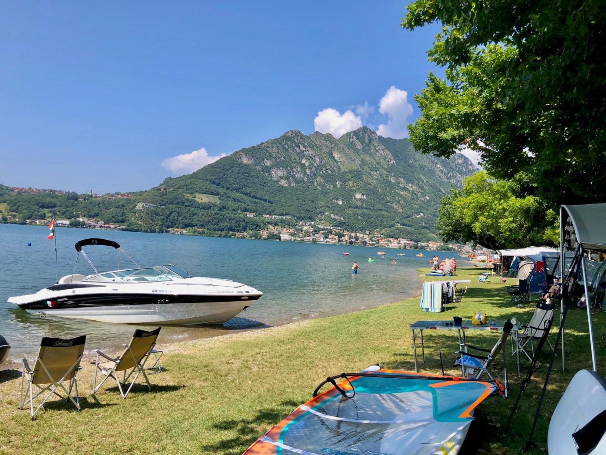 Glamping Camping Rivabella Lecco Bagian luar foto
